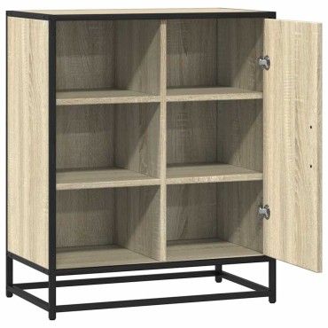 vidaXL Sideboard Sonoma Oak 62x35x76cm Κατασκευασμένο ξύλο 1 τεμ.