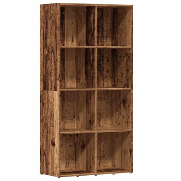 ντουλάπι βιβλίων vidaXL Παλιό ξύλο 66x30x130cm Κατασκευασμένο ξύλο