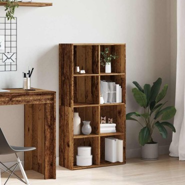 ντουλάπι βιβλίων vidaXL Παλιό ξύλο 66x30x130cm Κατασκευασμένο ξύλο