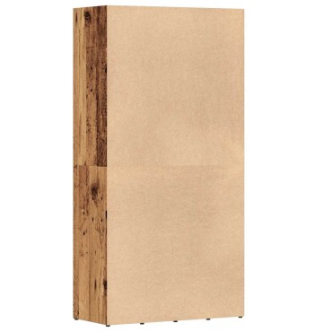 ντουλάπι βιβλίων vidaXL Παλιό ξύλο 66x30x130cm Κατασκευασμένο ξύλο