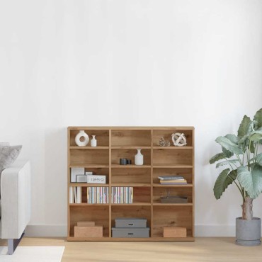 vidaXL Ντουλάπι CD Artisan Oak 100x23x89,5cm Κατασκευασμένο ξύλο 1 τεμ.