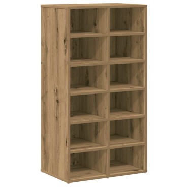 vidaXL Ράφι παπουτσιών Artisan Oak 54x34x100,5cm Κατασκευασμένο ξύλο