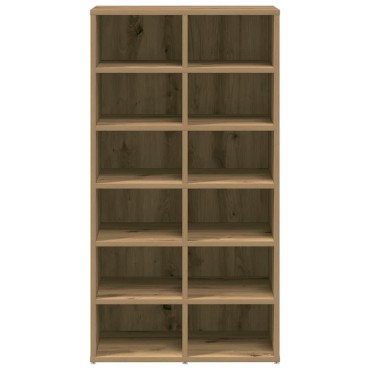 vidaXL Ράφι παπουτσιών Artisan Oak 54x34x100,5cm Κατασκευασμένο ξύλο