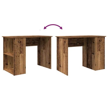 Γραφείο vidaXL Παλιό ξύλο 100x55x75cm Κατασκευασμένο ξύλο 1 τεμ.