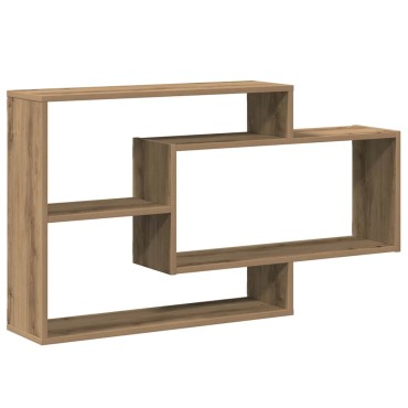 vidaXL Ράφι τοίχου Artisan Oak 104x20x58,5cm Κατασκευασμένο ξύλο 1 τεμ.