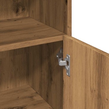 vidaXL Ντουλάπι Μπάνιου Τεχνίτης Δρυς 30x30x95cm Επεξεργασμένο Ξύλο