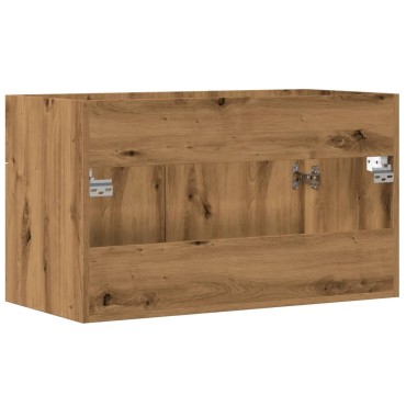 vidaXL Ντουλάπι νιπτήρα μπάνιου Artisan Oak Κατασκευασμένο ξύλο 90x38,5x46 cm