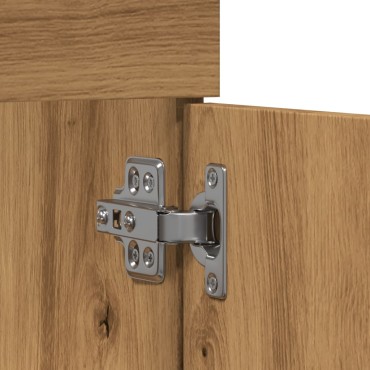 vidaXL Ντουλάπι νιπτήρα μπάνιου Artisan Oak Κατασκευασμένο ξύλο 90x38,5x46 cm