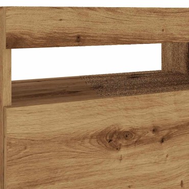 ντουλάπι τηλεόρασης vidaXL με φώτα LED Artisan Oak Κατασκευασμένο ξύλο 60x35x40 cm