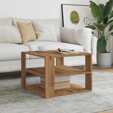 vidaXL Τραπεζάκι σαλονιού Artisan Oak 58x58x40cm Κατασκευασμένο ξύλο 1 τεμ.