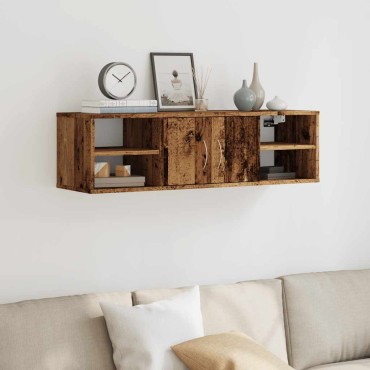 ντουλάπι τοίχου vidaXL Παλιό ξύλο 101x30x29cm Κατασκευασμένο ξύλο