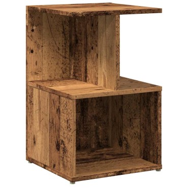 vidaXL Κομοδίνα 2 τεμ. Παλιό ξύλο 35x35x55cm Κατασκευασμένο ξύλο