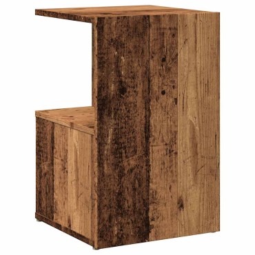 vidaXL Κομοδίνα 2 τεμ. Παλιό ξύλο 35x35x55cm Κατασκευασμένο ξύλο