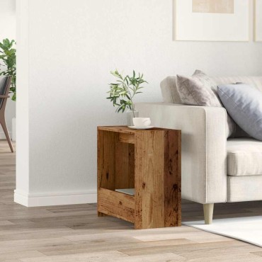 vidaXL Side Table Παλιό ξύλο 50x26x50cm Κατασκευασμένο ξύλο