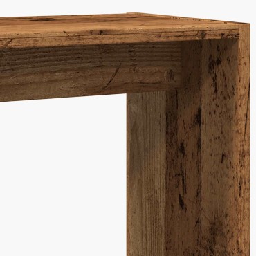 vidaXL Side Table Παλιό ξύλο 50x26x50cm Κατασκευασμένο ξύλο