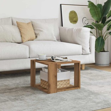 vidaXL Τραπεζάκι σαλονιού Artisan Oak 40x40x30cm Κατασκευασμένο ξύλο 1 τεμ.