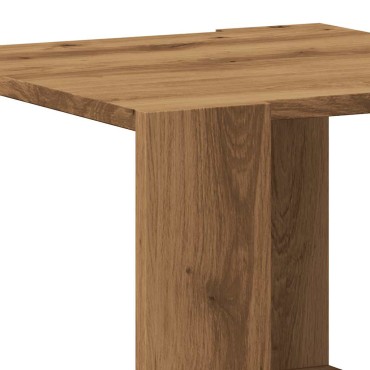 vidaXL Τραπεζάκι σαλονιού Artisan Oak 40x40x30cm Κατασκευασμένο ξύλο 1 τεμ.