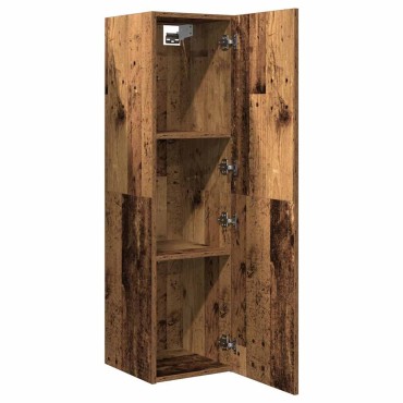 ντουλάπι τηλεόρασης vidaXL Παλιό ξύλο 30,5x30x110cm Ξύλινη κατασκευή