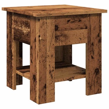 vidaXL Τραπεζάκι σαλονιού παλιό ξύλο 40x40x42cm Ξύλο μηχανής 1 τεμ.