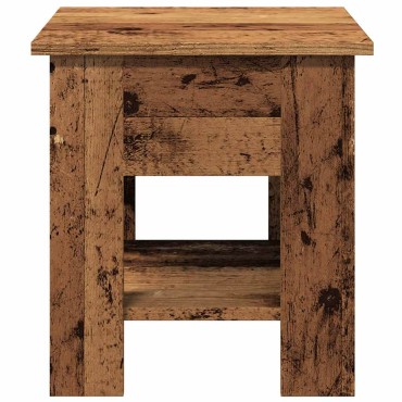 vidaXL Τραπεζάκι σαλονιού παλιό ξύλο 40x40x42cm Ξύλο μηχανής 1 τεμ.