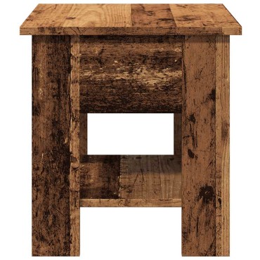 vidaXL Τραπεζάκι σαλονιού παλιό ξύλο 40x40x42cm Ξύλο μηχανής 1 τεμ.