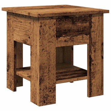 vidaXL Τραπεζάκι σαλονιού παλιό ξύλο 40x40x42cm Ξύλο μηχανής 1 τεμ.