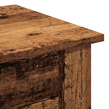 vidaXL Τραπεζάκι σαλονιού παλιό ξύλο 40x40x42cm Ξύλο μηχανής 1 τεμ.