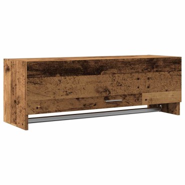 vidaXL Ντουλάπα Παλαιό ξύλο 100x32,5x35cm Ξύλινο μηχανουργικό ξύλο 1 τεμ.