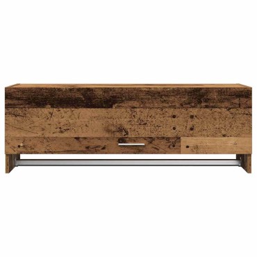 vidaXL Ντουλάπα Παλαιό ξύλο 100x32,5x35cm Ξύλινο μηχανουργικό ξύλο 1 τεμ.