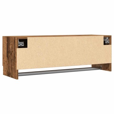 vidaXL Ντουλάπα Παλαιό ξύλο 100x32,5x35cm Ξύλινο μηχανουργικό ξύλο 1 τεμ.