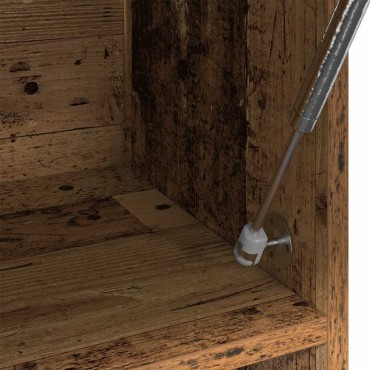 vidaXL Ντουλάπα Παλαιό ξύλο 100x32,5x35cm Ξύλινο μηχανουργικό ξύλο 1 τεμ.
