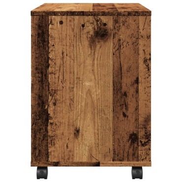 vidaXL Τροχήλατο ντουλάπι παλιού ξύλου 45x38x54cm Ξύλο μηχανής
