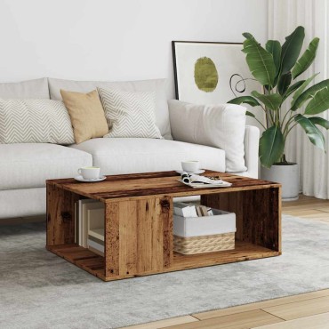 vidaXL Τραπεζάκι σαλονιού παλιό ξύλο 90x67x33cm Ξύλο μηχανής 1 τεμ.