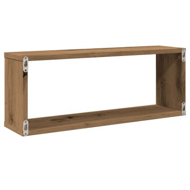 vidaXL Ράφια κύβων τοίχου 4 τεμ. Artisan Oak Κατασκευασμένο ξύλο