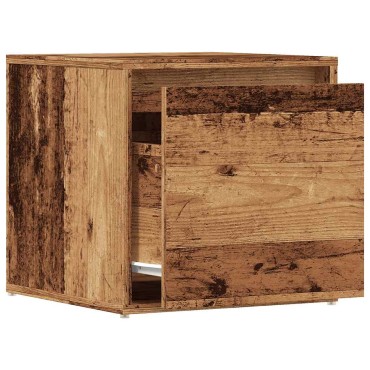 vidaXL Συρτάρι-κουτί παλιό ξύλο 40,5x40x40cm Ξύλο μηχανής
