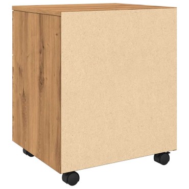 Κινητό ντουλάπι αρχείων vidaXL με τροχούς Artisan Oak 45x38x54cm 1 τεμ.