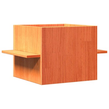 vidaXL Σπίτι για γάτες Wax Brown 51x35x30 cm Στερεό ξύλο πεύκο