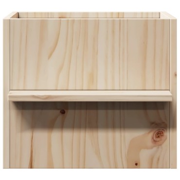 vidaXL Σπίτι για γάτες 51x35x30 cm από μασίφ ξύλο πεύκο