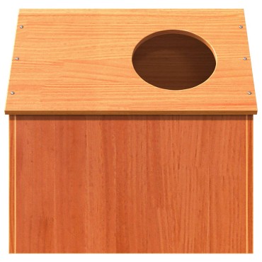 vidaXL Σπίτι για γάτες Wax Brown 41x50x50 cm Στερεό ξύλο πεύκο