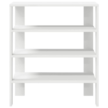 Ράφι παπουτσιών vidaXL Λευκό 61x32x70cm Κατασκευασμένο ξύλο