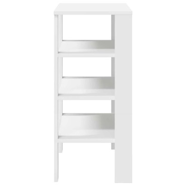Ράφι παπουτσιών vidaXL Λευκό 61x32x70cm Κατασκευασμένο ξύλο