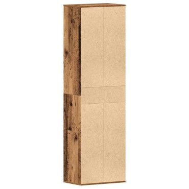 ντουλάπι παπουτσιών vidaXL Παλιό ξύλο 54x34x183cm Κατασκευασμένο ξύλο