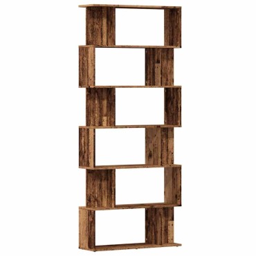 vidaXL Ντουλάπι βιβλίων Παλιό ξύλο 80x24x192cm Κατασκευασμένο ξύλο 1 τεμ.