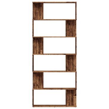 vidaXL Ντουλάπι βιβλίων Παλιό ξύλο 80x24x192cm Κατασκευασμένο ξύλο 1 τεμ.