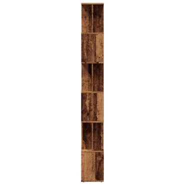vidaXL Ντουλάπι βιβλίων Παλιό ξύλο 80x24x192cm Κατασκευασμένο ξύλο 1 τεμ.