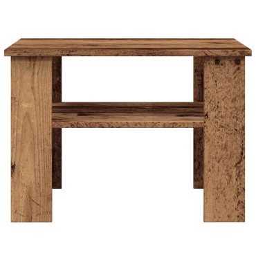 vidaXL Τραπεζάκι σαλονιού παλιό ξύλο 60x60x42cm Ξύλο μηχανής 1 τεμ.