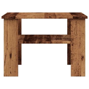 vidaXL Τραπεζάκι σαλονιού παλιό ξύλο 60x60x42cm Ξύλο μηχανής 1 τεμ.