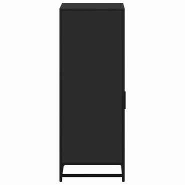 vidaXL Ντουλάπι μπάνιου Μαύρο 35x37,5x100cm Ξύλινη κατασκευή