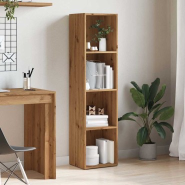 vidaXL Ντουλάπι βιβλίων Artisan Oak 36x30x143cm Κατασκευασμένο ξύλο 1 τεμ.