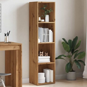 vidaXL Ντουλάπι βιβλίων Artisan Oak 36x30x143cm Κατασκευασμένο ξύλο 1 τεμ.